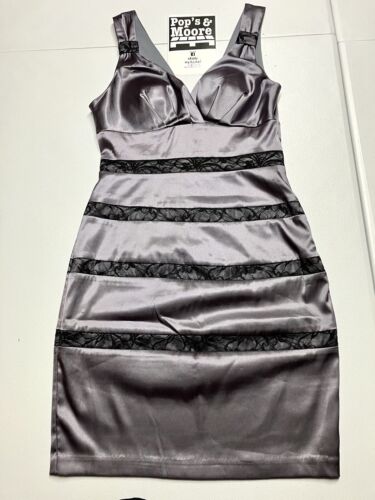 Bisou Bisou Women's Black Sleeveless Zip Up Dress Size 8 NWT