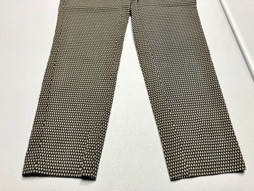 Rafaella Womens Black ￼Striped Pull On Pants Size 8 NWT