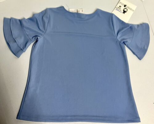 7th Avenue Design Studio Blue Short Sleeve Shirt Size Small NWT.