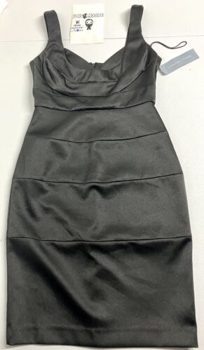 London Times Women’s Black Sleeveless Dress Size 4 NWT