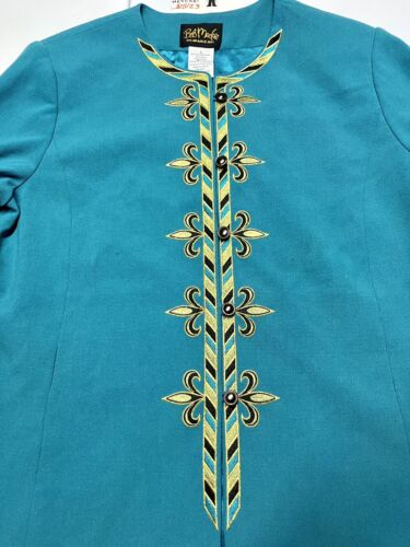 Bob Mackie Women's Blue Long Sleeve Jacket Size Large NWT