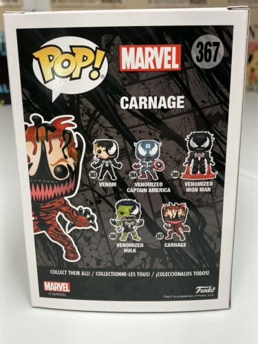 Funko Pop! Marvel Venom: Carnage 367 Vinyl Figure Brand new