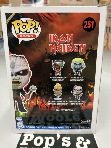 Funko pop! Iron Maiden: Nights Of The Dead Eddie 251 Vinyl Figure Brand New