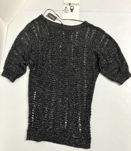 Express Women’s Black Short Sleeve Blouse Size XS NWT