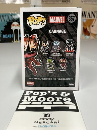 Funko Pop! Marvel Venom: Carnage 367 Vinyl Figure Brand new