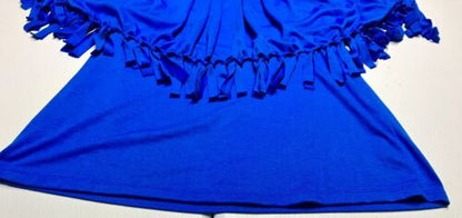 N Y Collection Women’s Blue Short Sleeve Shirt Size Large NWT