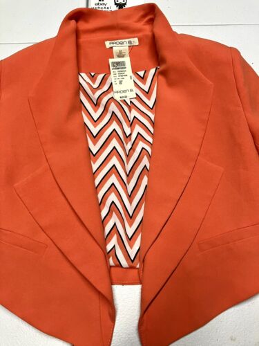 Arden B. Women’s Orange Long Sleeve Jacket Size XS NWT