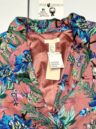 H & M Women’s Colorful Long Sleeve Jacket Size 10 NWT