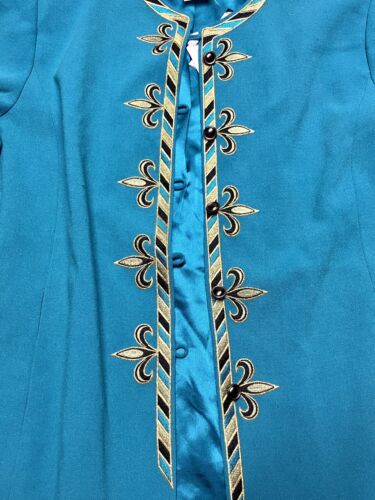 Bob Mackie Women's Blue Long Sleeve Jacket Size Large NWT