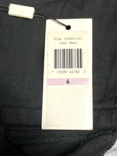 Calvin Klein Womens Black And Gray Sleeveless Zip Up Dress Size 6 NWT