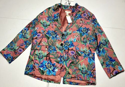 H & M Women’s Colorful Long Sleeve Jacket Size 10 NWT