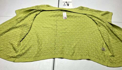 CJ Banks Women's Green Short Sleeve Sweater Size 3X NWT