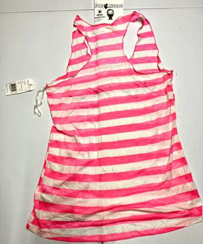 Basix of America Women’s Striped Sleeveless Shirt Size Large NWT