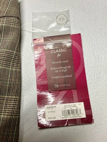 212 Collection Women’s Brown Pants Size 16 NWT