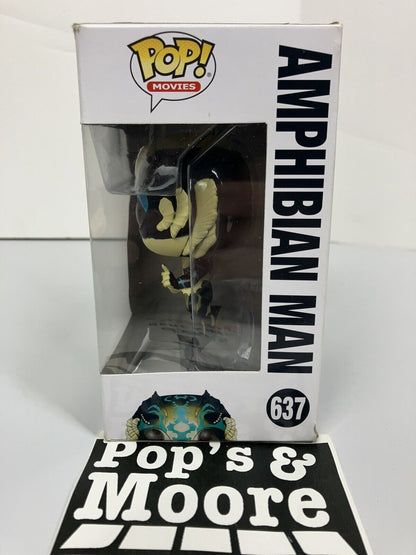 Funko Pop! The Shape Of Water: Amphibian Man 637 Vinyl Figure With Damaged Box