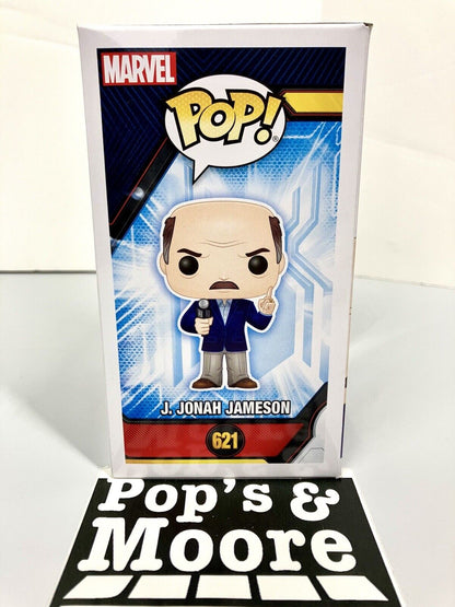 Funko Pop! Spider Man: J. Jonah Jameson 621 Vaulted Exclusive Figure W/Protector