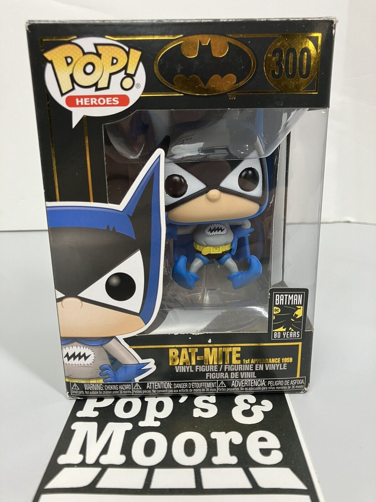 Funko Pop! Batman: Bat Mite 300 Vaulted Vinyl Figure W/Protector And Box Damage