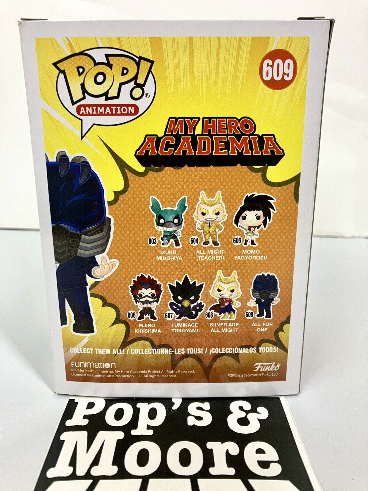 Funko Pop! My Hero Academia: All for One 609 Vaulted Figure With Protector