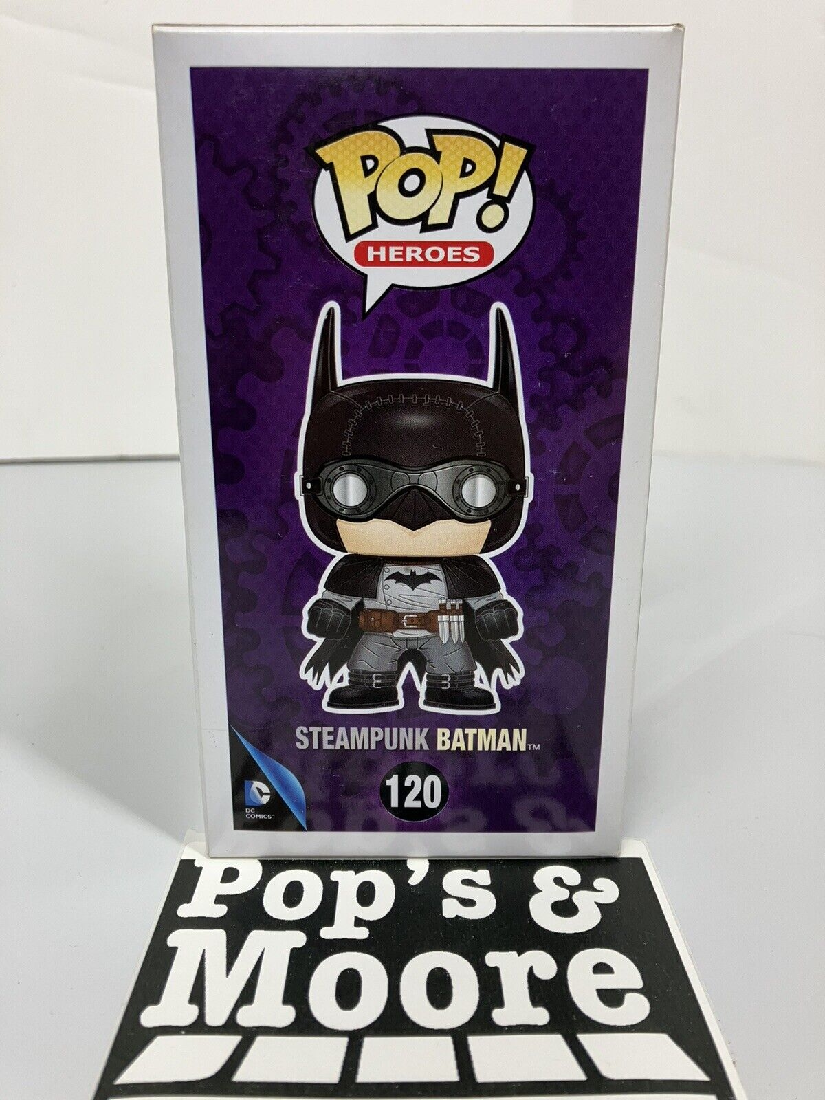 Funko Pop! Super Heros: Steampunk Batman 120 Vaulted Exclusive With Protector