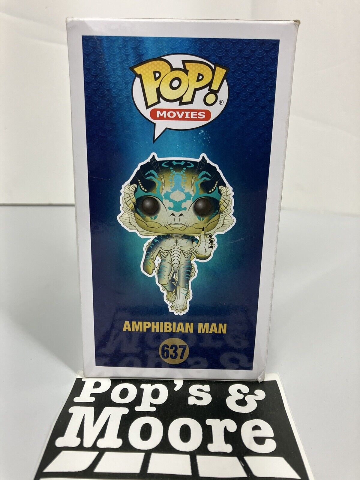 Funko Pop! The Shape Of Water: Amphibian Man 637 Vinyl Figure With Damaged Box