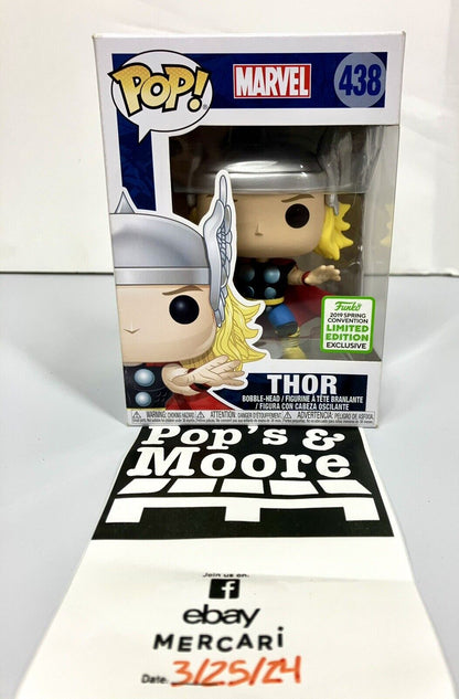 Funko Pop! Marvel: Thor 438 Exclusive Vaulted Figure W/Box damaged & Protector 