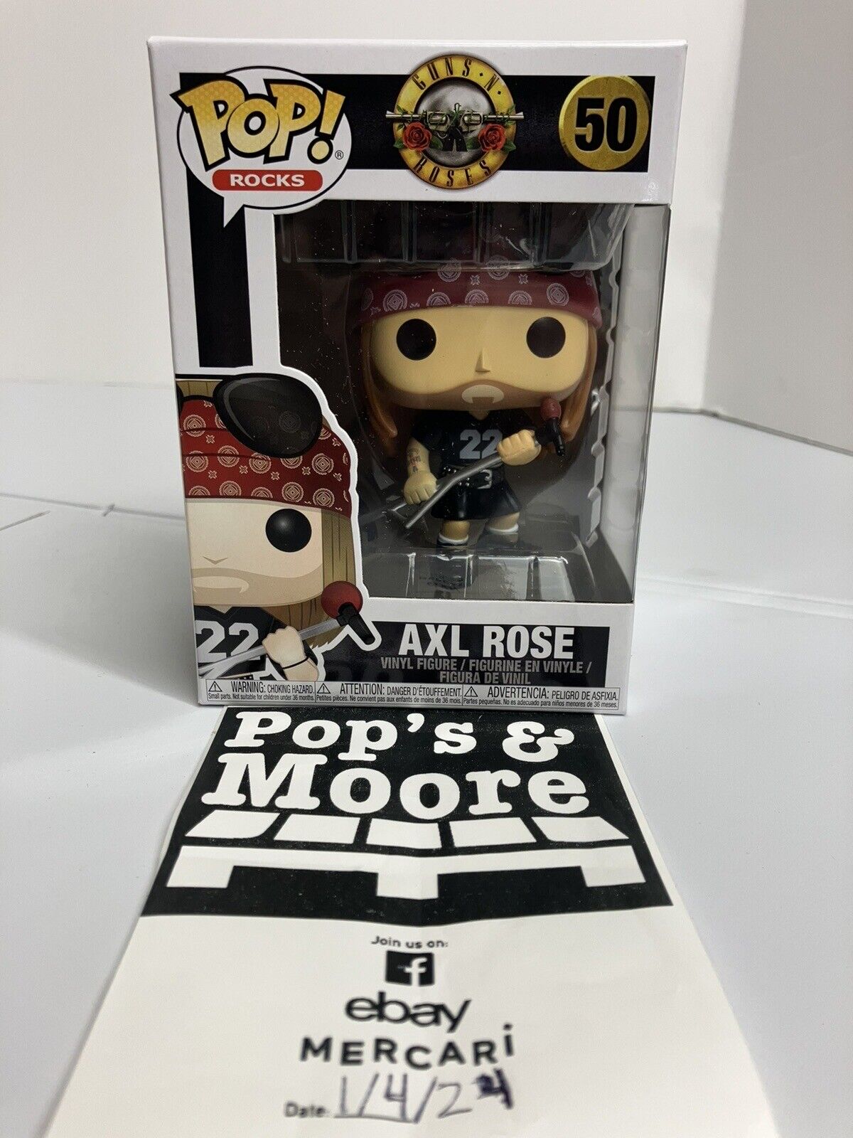 Funko Pop! Guns N Roses: Axl Rose #50 Vinyl Figure Brand New