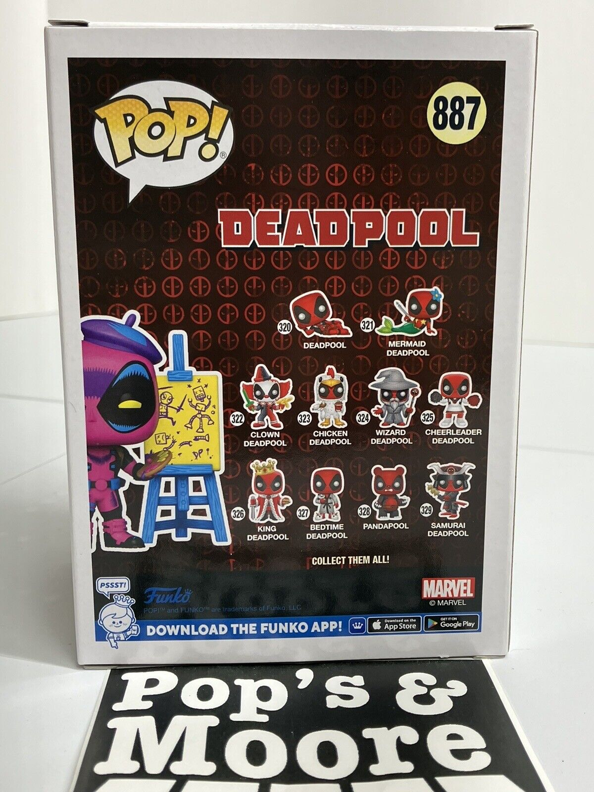 Funko Pop! Deadpool: Artist Deadpool 887 Exclusive Figure With Proctector