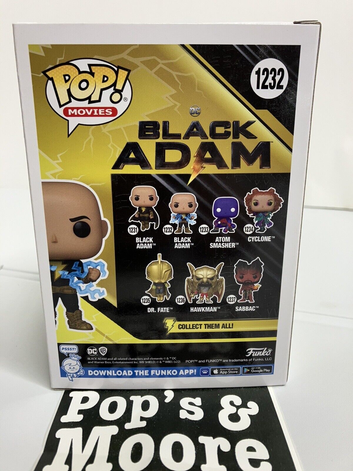 Funko Pop! DC: Black Adam 1232 Glow In The Dark Chase Vinyl Figure W/Protector