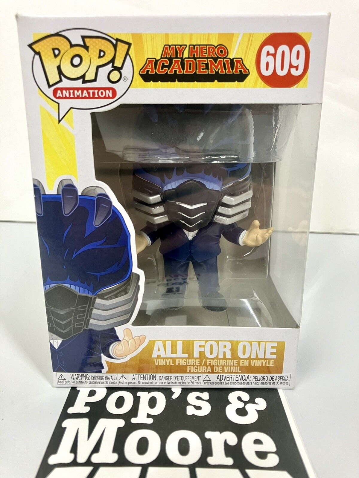 Funko Pop! My Hero Academia: All for One 609 Vaulted Figure With Protector