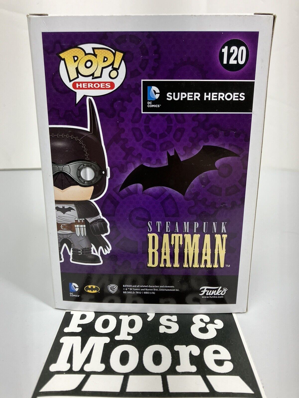 Funko Pop! Super Heros: Steampunk Batman 120 Vaulted Exclusive With Protector