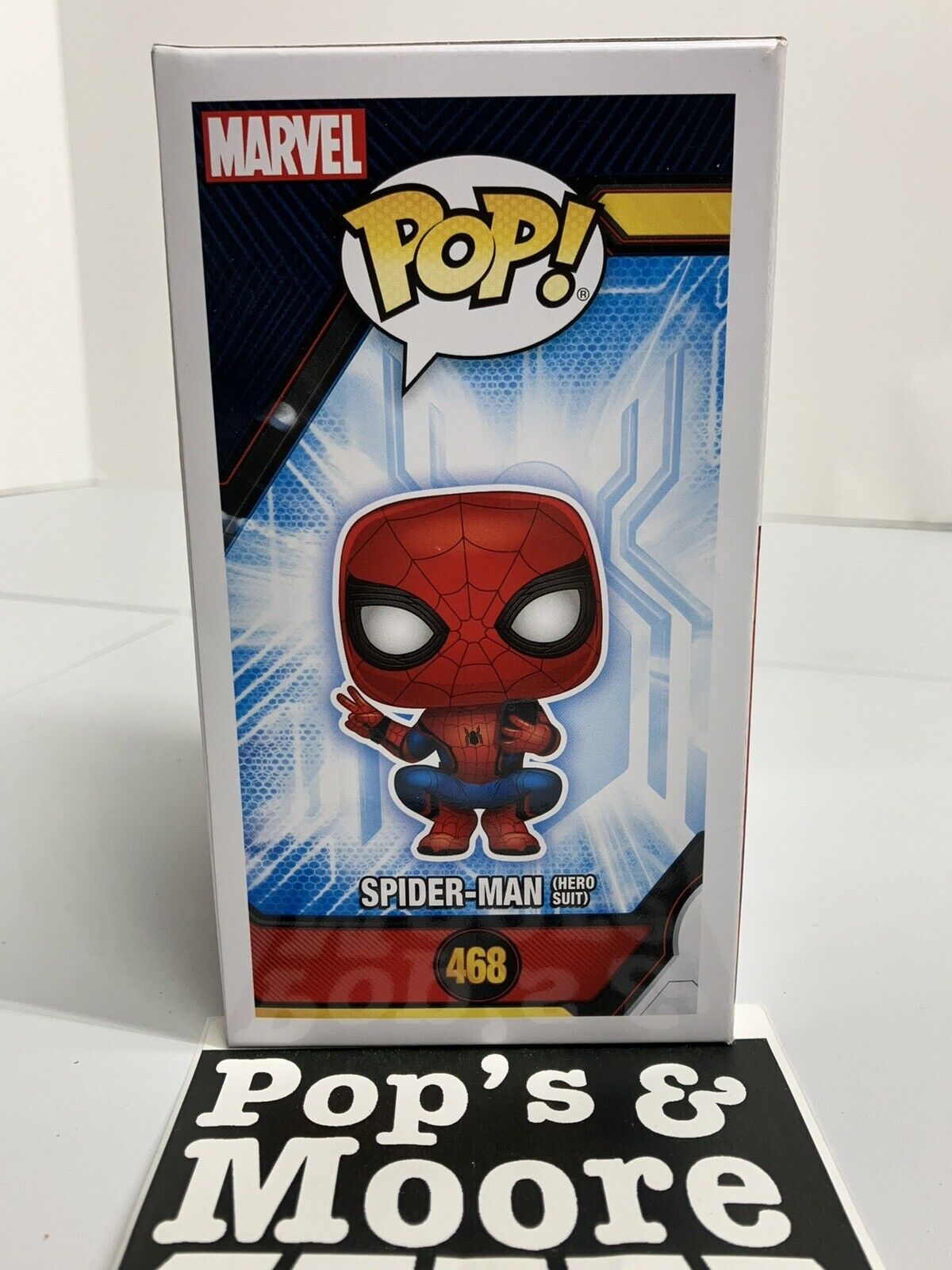 Funko Pop! Spider-Man Far From Home:Spider-Man Hero Suit 468 Figure W/Protector