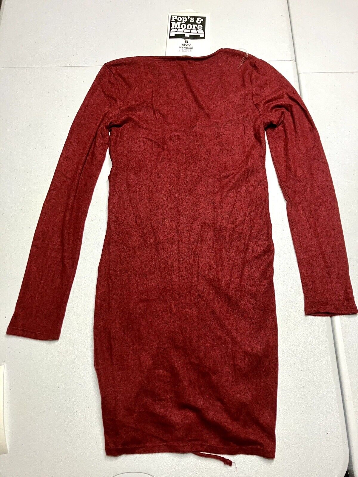 Heart And Hips Women's Red Long Sleeve Dress Size Small NWT