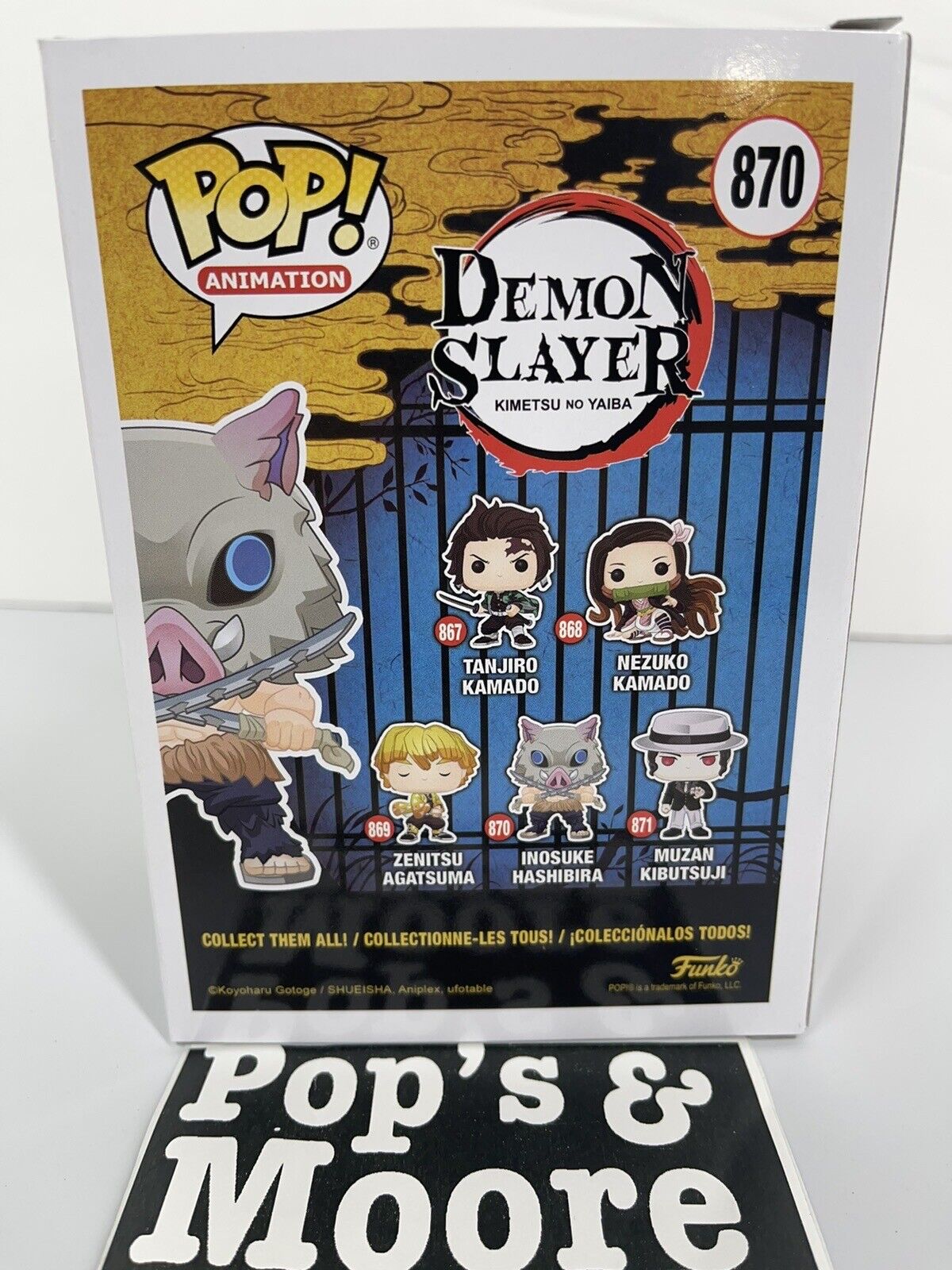 Funko Pop! Demon Slayer: Inosuke Hashibira 870 Vinyl Figure Brand New