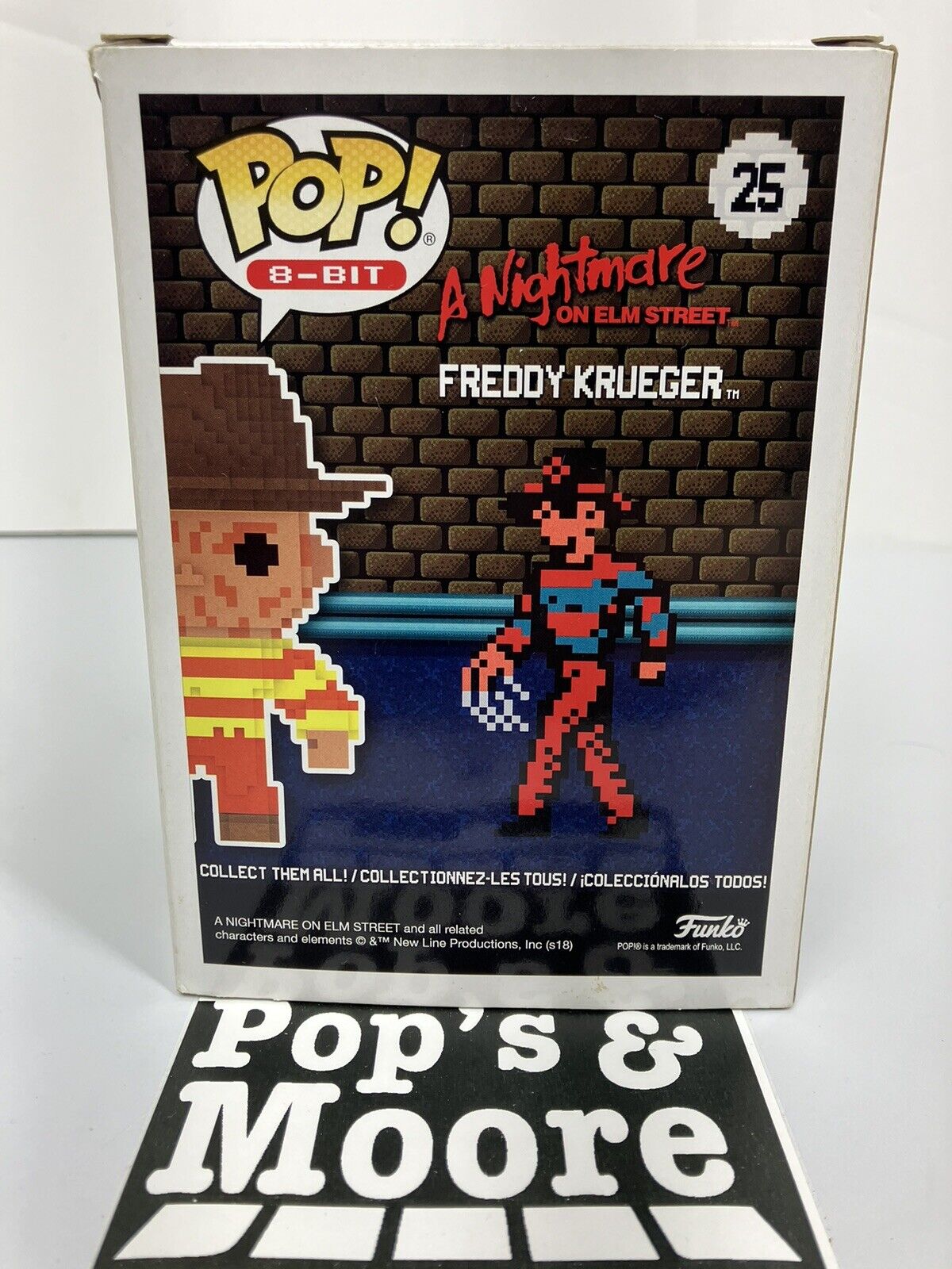 Funko Pop! A Nightmare On Elm Street: Freddy Krueger 25 Damaged Box W/Protector