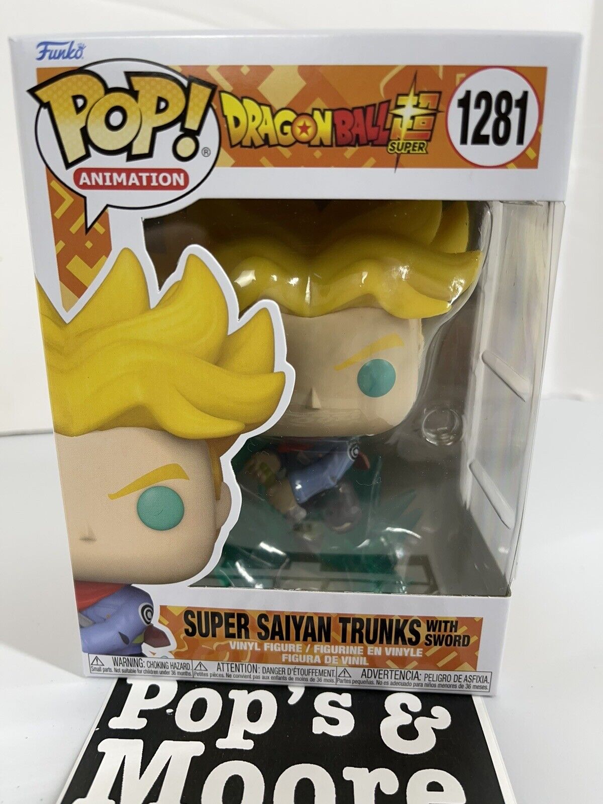 Funko Pop! Dragon Ball Z: Super Saiyan Trunks With Sword 1281 Vinyl Figure New