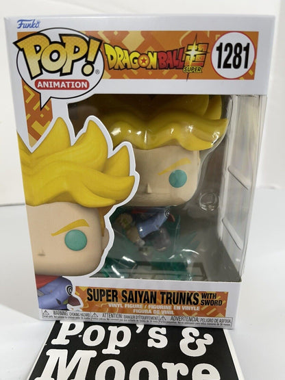 Funko Pop! Dragon Ball Z: Super Saiyan Trunks With Sword 1281 Vinyl Figure New