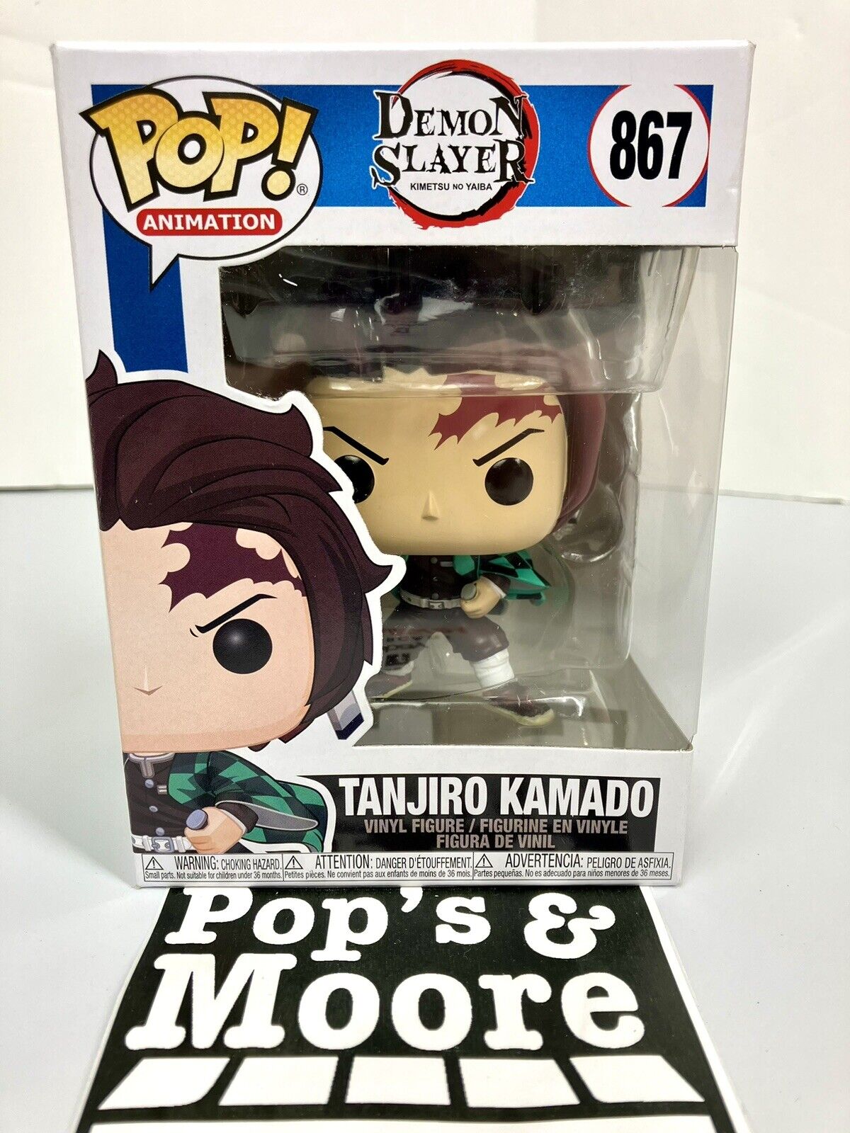 Funko Pop! Demon Slayer: Tanjiro Kamado 867 Vinyl Figure