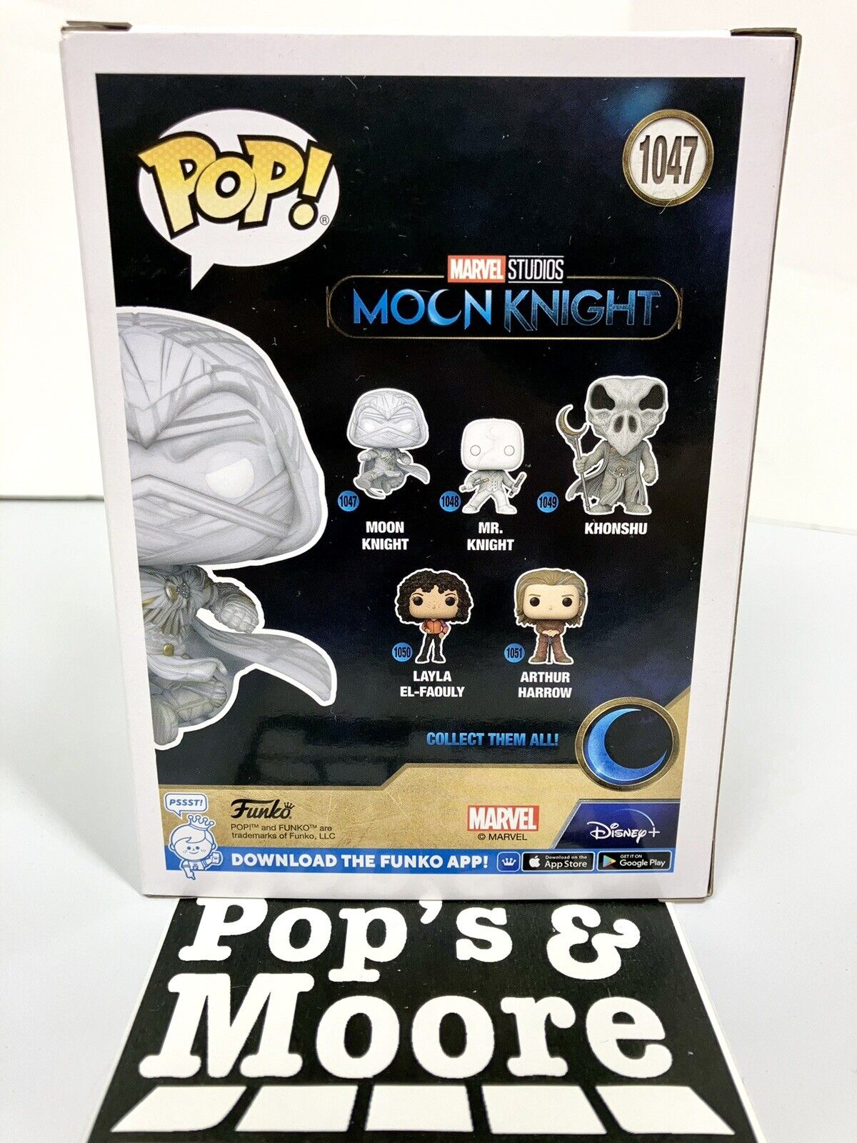 Funko Pop! Moon Knight: Moon Knight 1047 Vinyl Figure With Box Damage