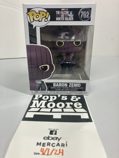 Funko Pop! The Falcon And The Winter Soldier: Baron Zemo 702 Figure W/Box Damage