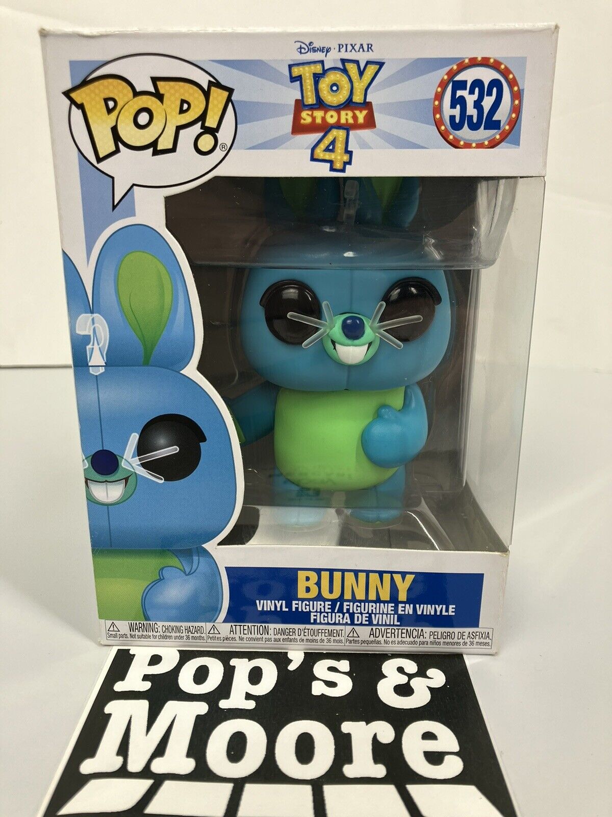 Funko Pop! Disney Toy Story 4: Bunny 532 Vaulted Vinyl Figure With Protector