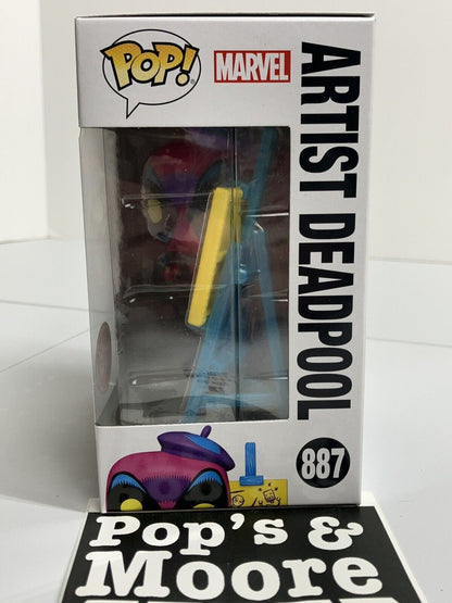 Funko Pop! Deadpool: Artist Deadpool 887 Exclusive Figure With Proctector