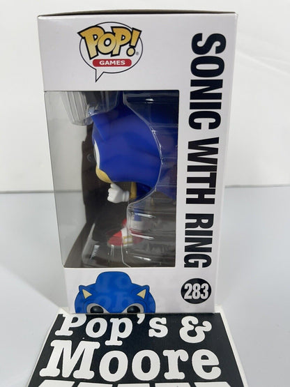 Funko Pop! Sonic The Hedgehog: Sonic With Ring 283 Vinyl Figure Brand New