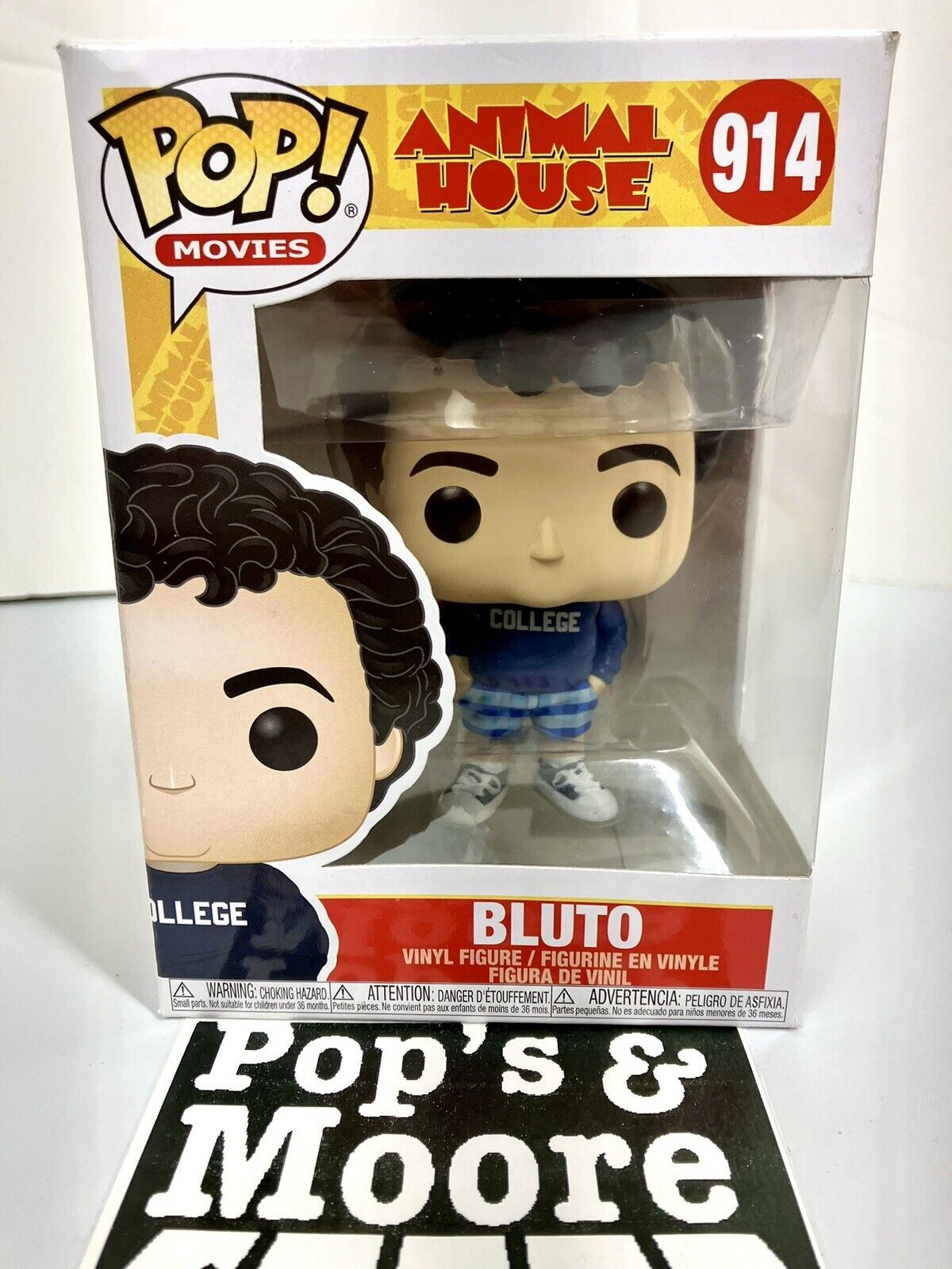 Funko Pop! Animal House: Bluto 914 Vaulted Vinyl Figure Damaged With Protector