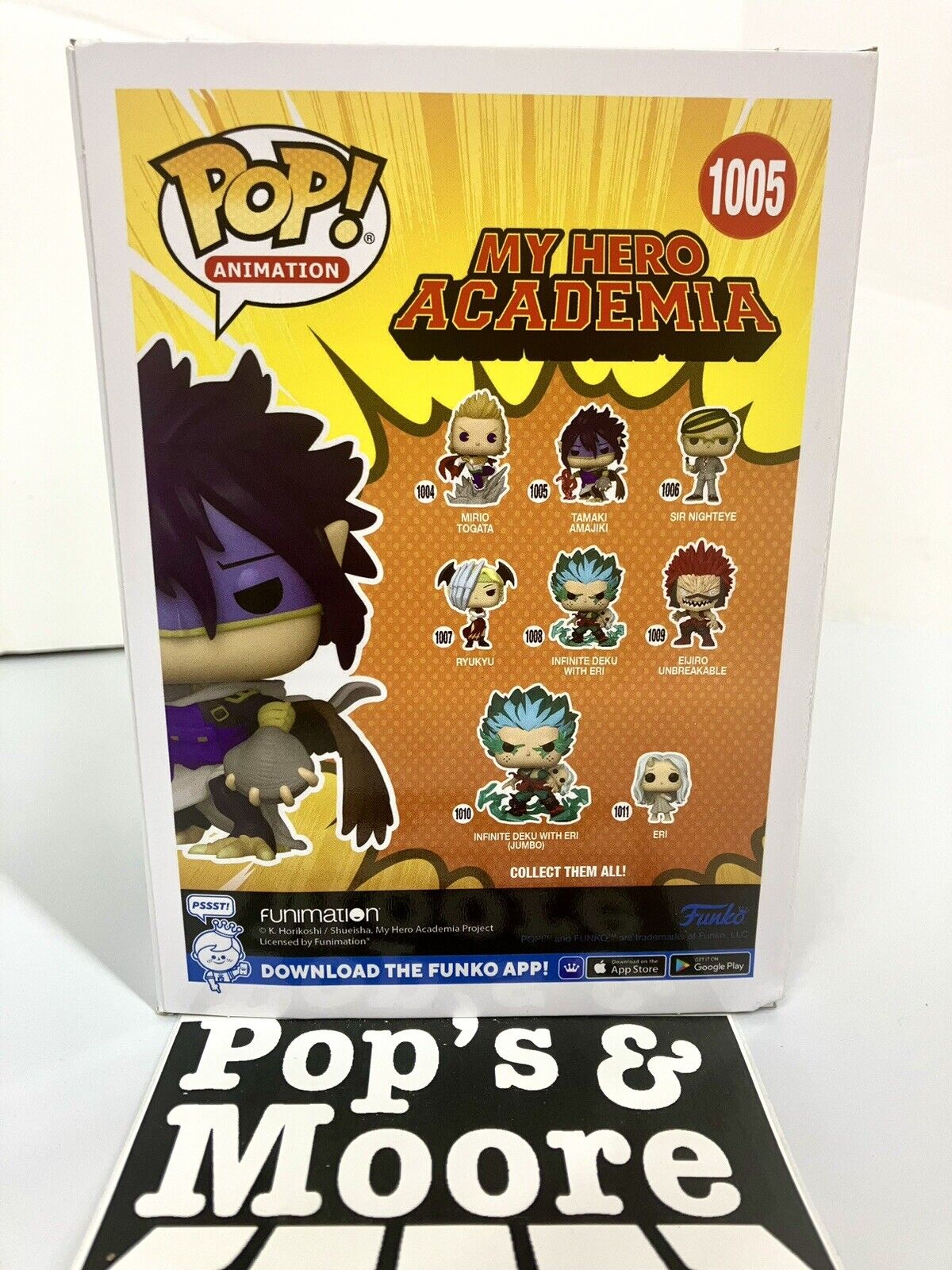 Funko Pop! My Hero Academia! Tamaki Amajiki 1005 Vinyl Figure With Box Damage. 