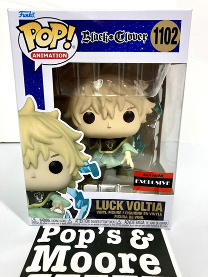 Funko Pop! Black Clover: Luck Voltia 1102 Exclusive Vinyl Figure W/ Protector