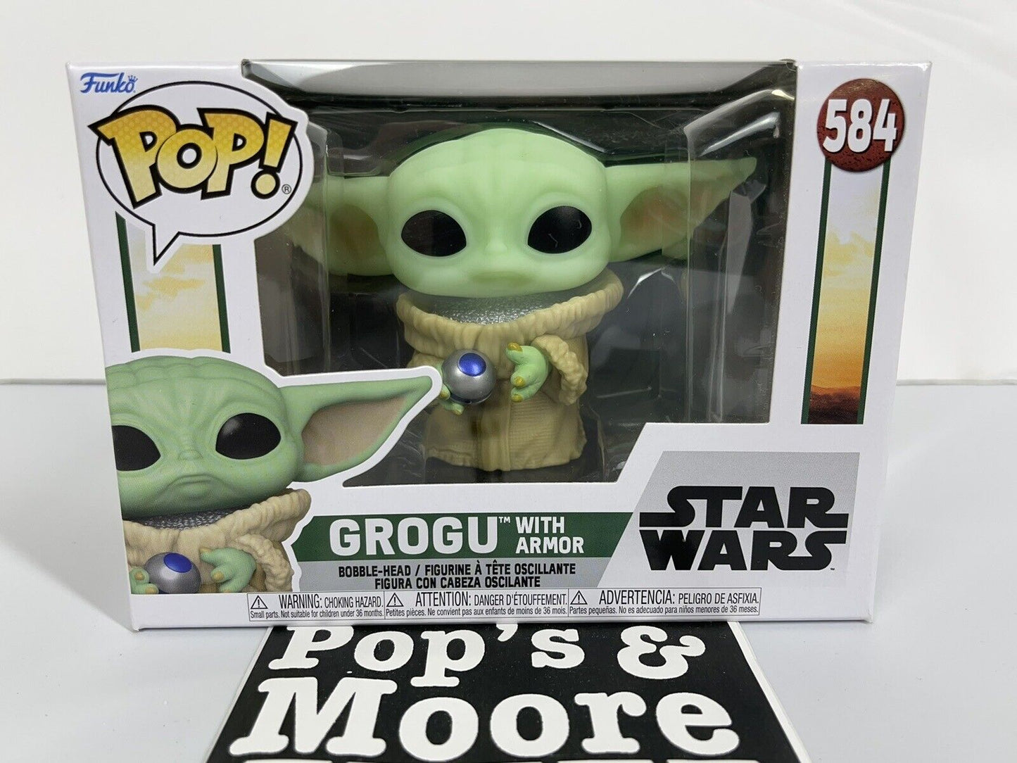 Funko Pop! Star Wars: Grogu With Armor 584 Vinyl Figure Brand New 