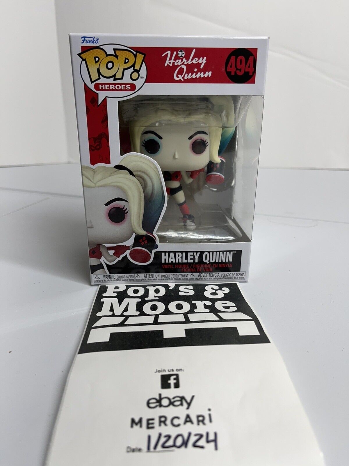 Funko Pop! DC Harley Quinn: Harley Quinn 494 Vinyl Figure Brand New