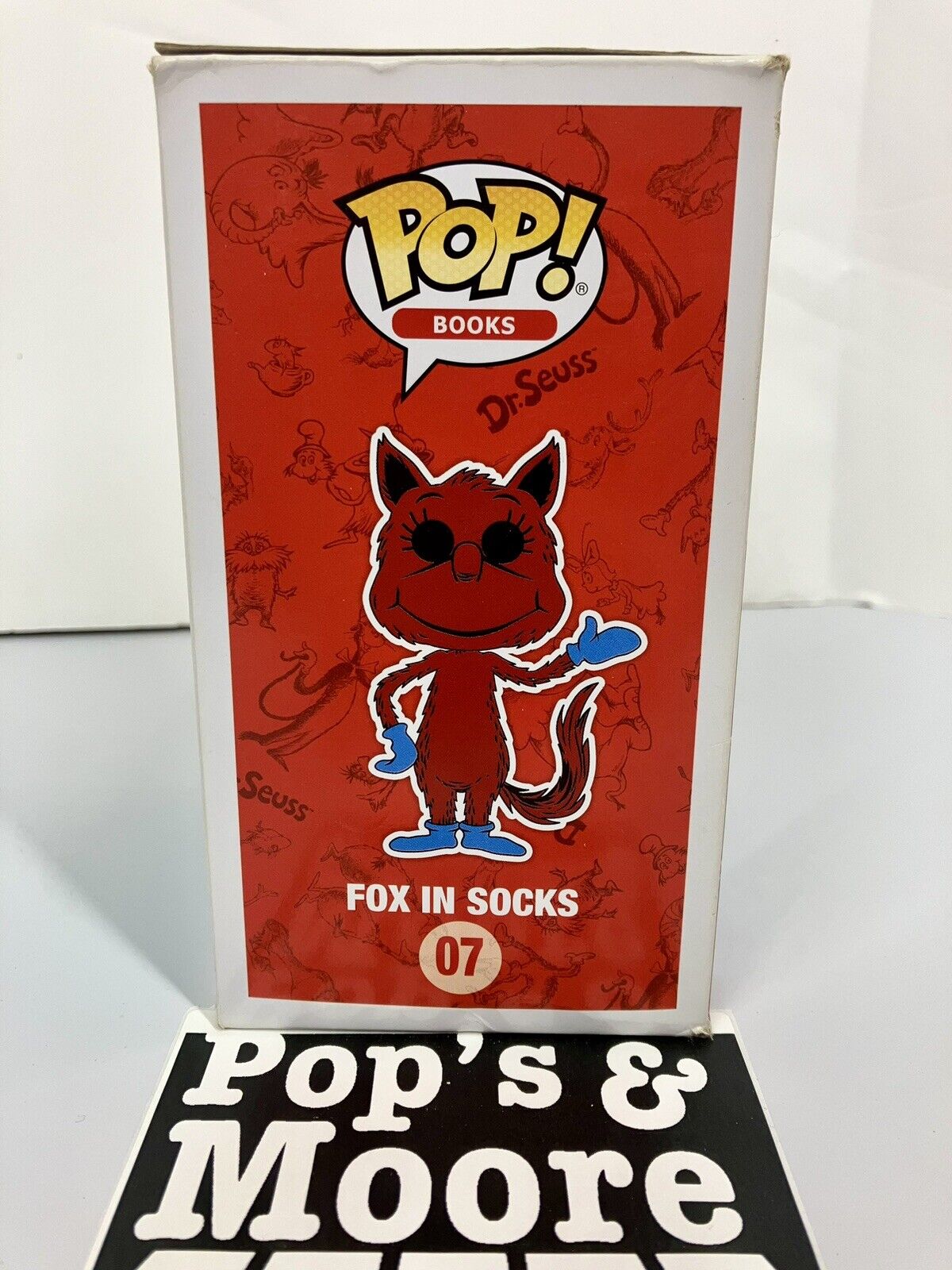 Funko Pop! Dr Seuss: Fox In Socks 07 Vaulted Vinyl Figure With Protector Damaged