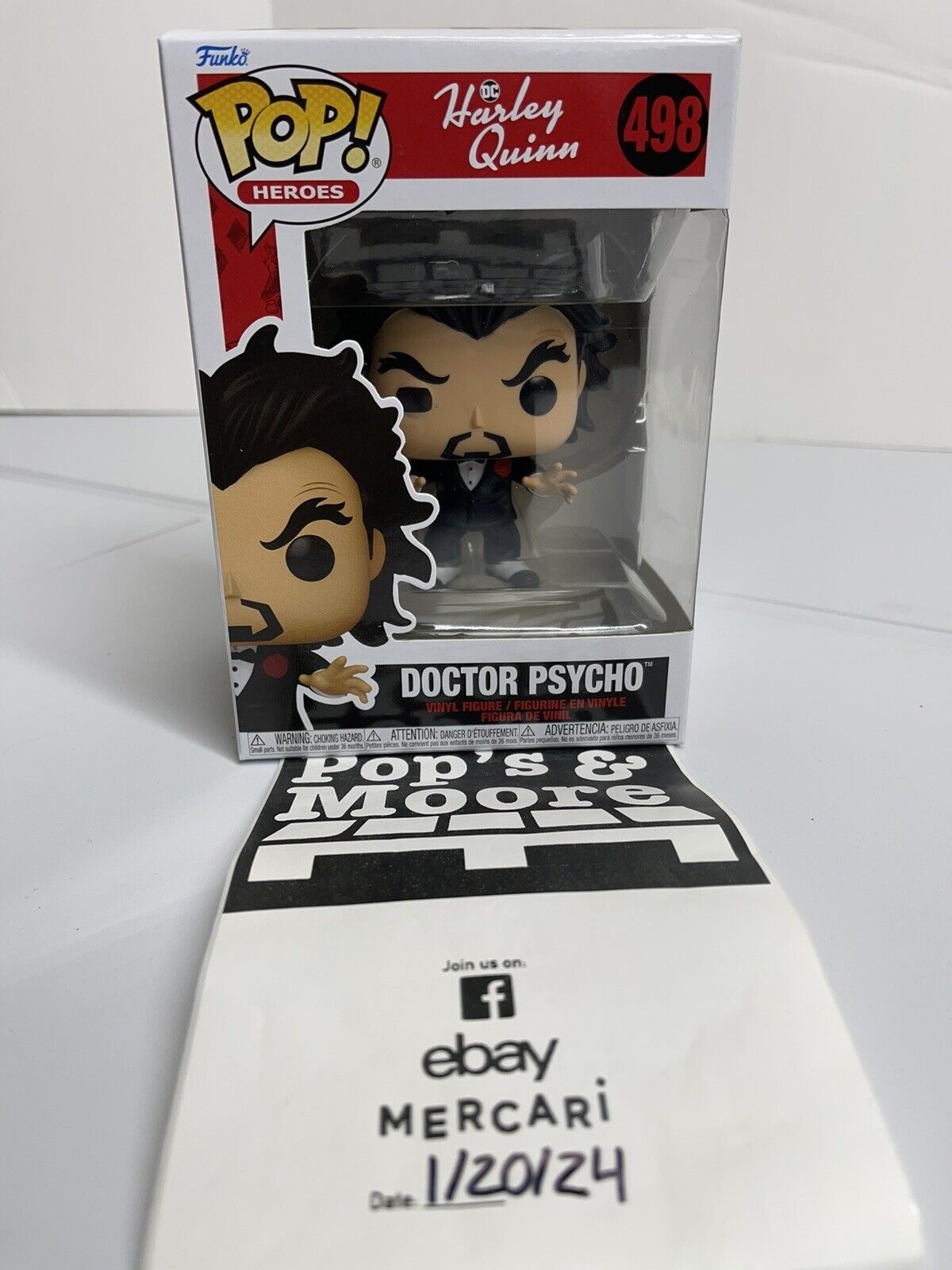 Funko Pop! DC Harley Quinn: Doctor Psycho 498 Vinyl Figure Brand New