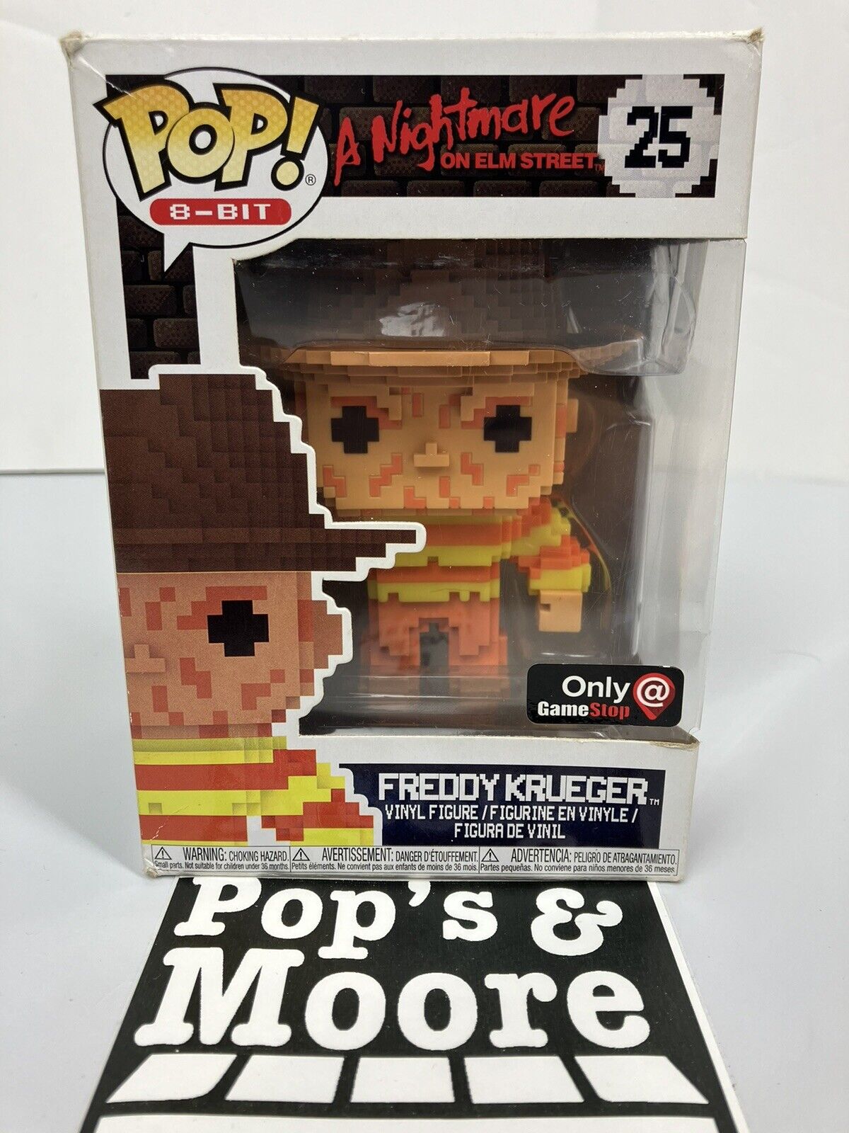 Funko Pop! A Nightmare On Elm Street: Freddy Krueger 25 Damaged Box W/Protector